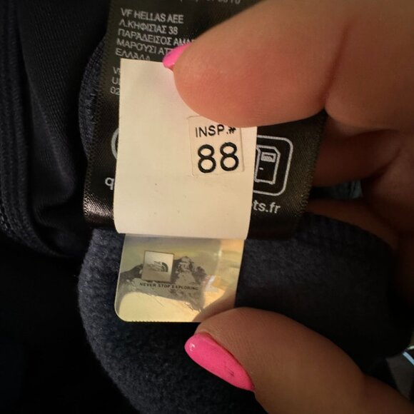 The North Face Skyline Jacket Womens M Fleece Navy Blue Full Zip Logo Soft - Picture 6 of 11